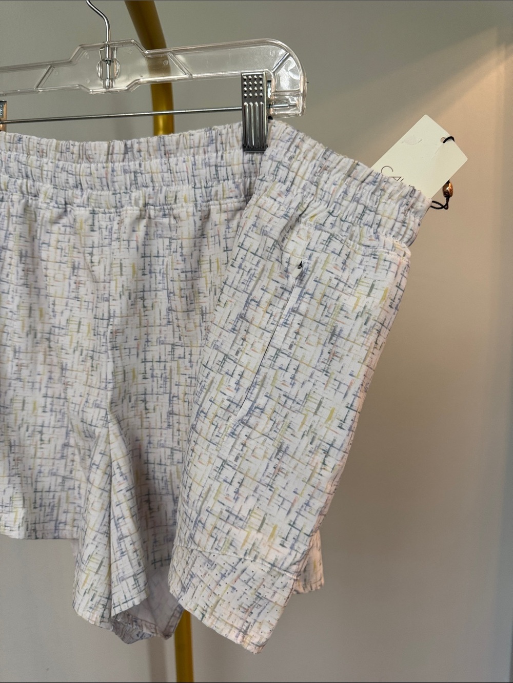 CALIA by Carrie Underwood mid rise infinity Light Multi-Pattern Athletic Shorts - Picture 2 of 15